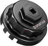 Spurtar 64mm Oil Filter Cap Wrench for Toyota/Lexus 2.5-5.7L 3/8 Drive