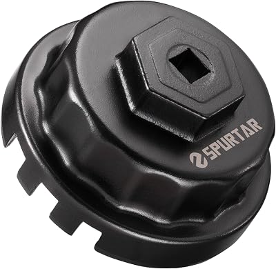 Spurtar 64mm Oil Filter Cap Wrench for Toyota/Lexus 2.5-5.7L 3/8 Drive