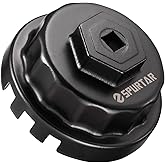 Oil Filter Wrench for Toyota, Oil Filter Housing Cap Removal Tool 64mm 14 Flute, Compatible with 2.5-5.7L Engine Lexus, Camry