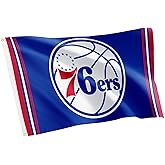 Desert Cactus Philadelphia 76ers Flag Team Philly NBA National Basketball Association 100% Polyester Indoor Outdoor 3x5 feet Flags (Flag K)