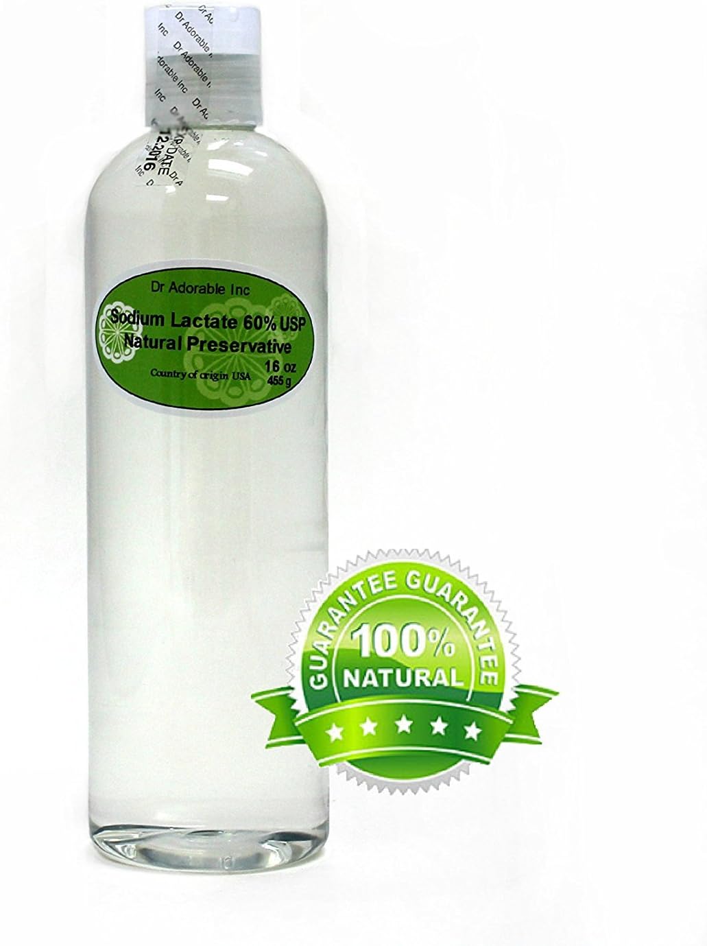 Dr Adorable Sodium Lactate 60% USP Natural Preservative 16 oz: Health & Personal Care