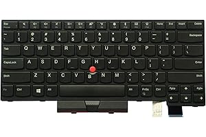AUTENS Replacement US Layout Keyboard (1 Year Warranty) for Lenovo ThinkPad T470 T480 Laptop No Backlight (Not Fit T470s T470