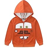 Disney Cars Mater Boys Full Zip Up Hoodie for Toddler and Big Kids