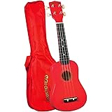 Diamond Head DU-102 Rainbow Soprano Ukulele - Red