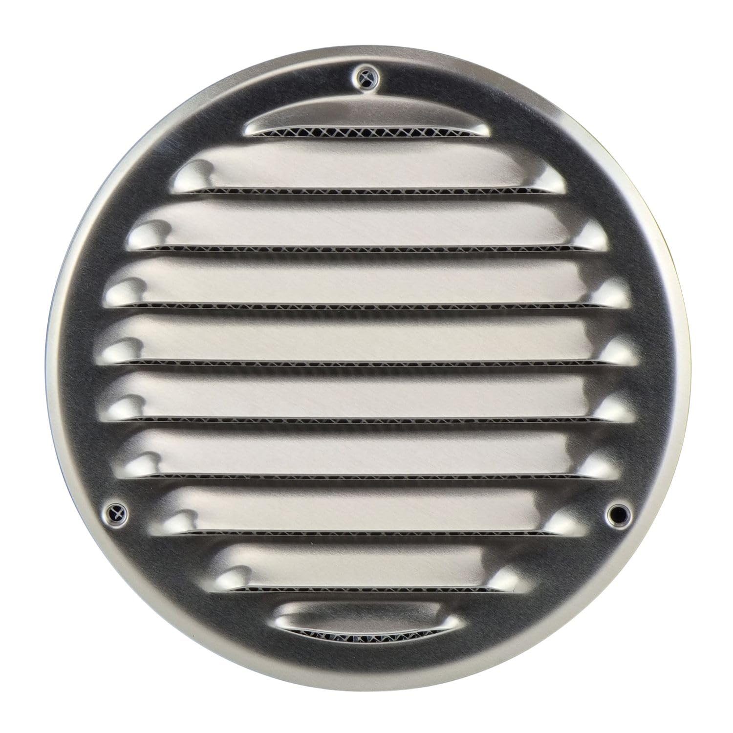 Steinberg14 Aluminium 125mm Metal Air Vent Cover with Insect Mesh - 5 inch Round Ventilation Grille