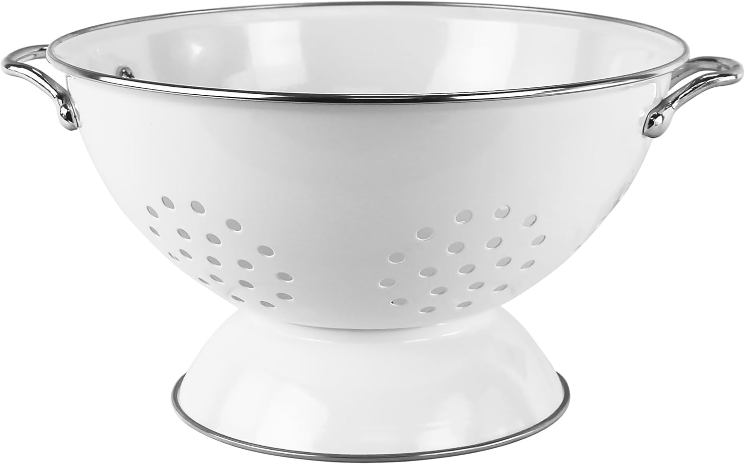 Calypso Basics by Reston Lloyd Powder Coated Enameled Colander, 5 Quart, White