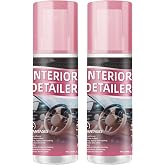 BAGISTES 2pcs Car Interior Cleaner,Deep Cleaner Polishing, Large 15 Ounce Capacity Interior Detailer, Tire Cleaner, Suitable for Cleaning Rubber, leather Surfaces Inside the Car