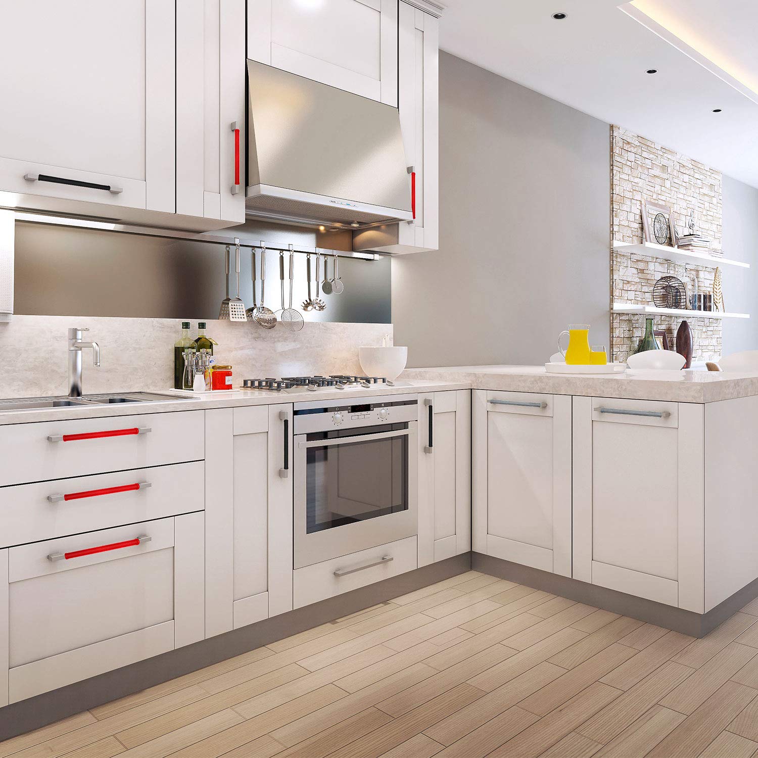 Juego de 6 Piezas Cubiertas de Manijas de Refrigerador Protector ...