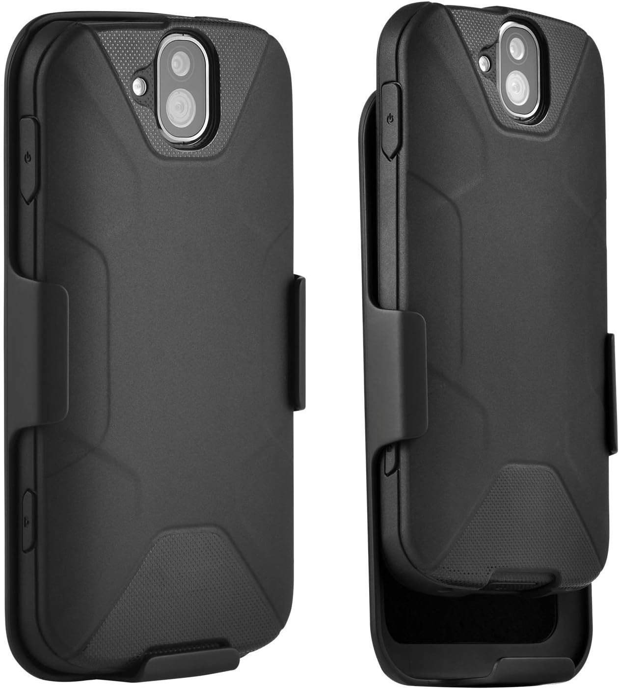 kyocera Duraforce Pro Case E6810, E6820, E6830 Combo with Belt Clip Holster Black (2017 Version) (Does Not Work with Kyocera Duraforce Pro 2 E6910 2019 Version) OZUR