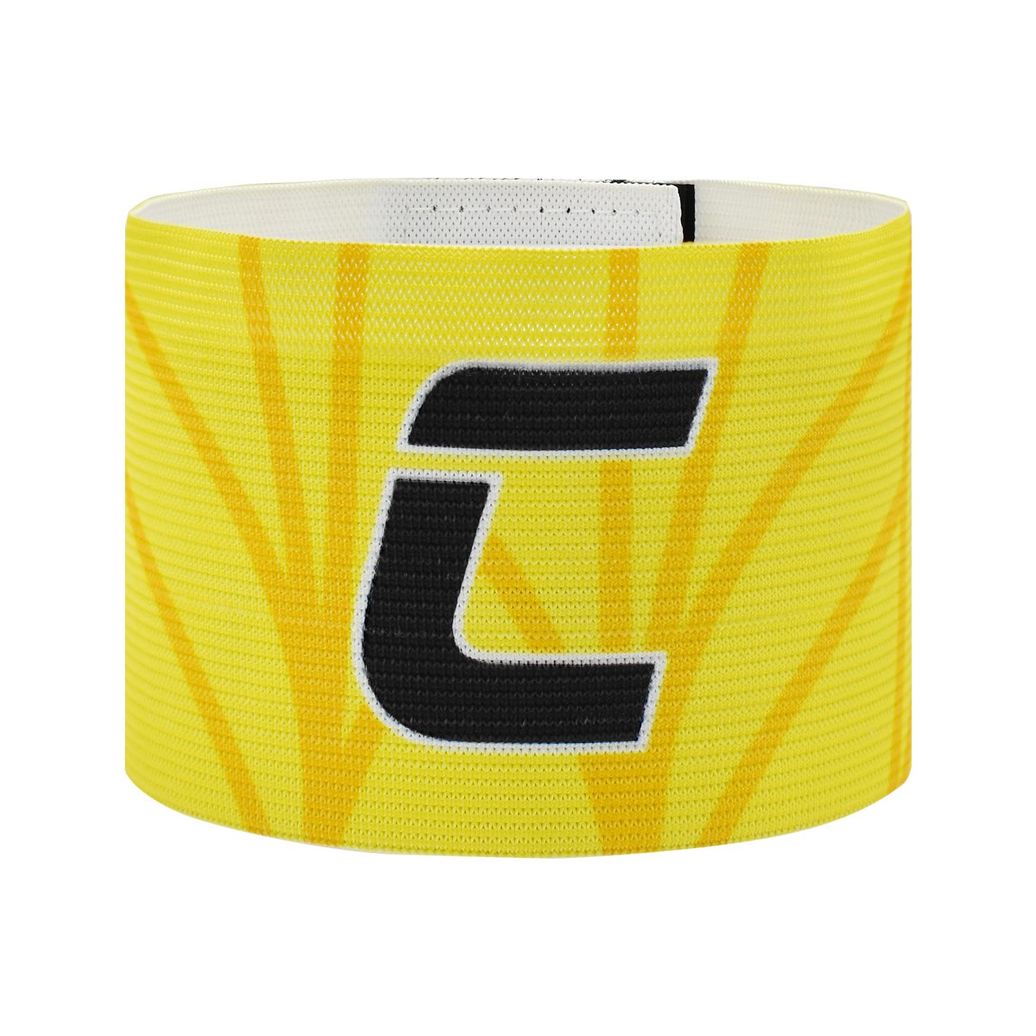 VerteLife Classic C Captain Armband Unisex Captain's Armband Adjustable Soccer Arm Band Elastic Captains Bands Soccer Sport Armbands for Kids and Adult - Junior,Yellow