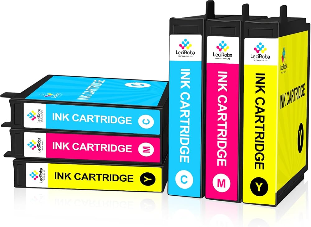 LeciRoba Ink Cartridge 6PK for Epson XP-2100 XP-3100 XP-4100 WF-2800 Series