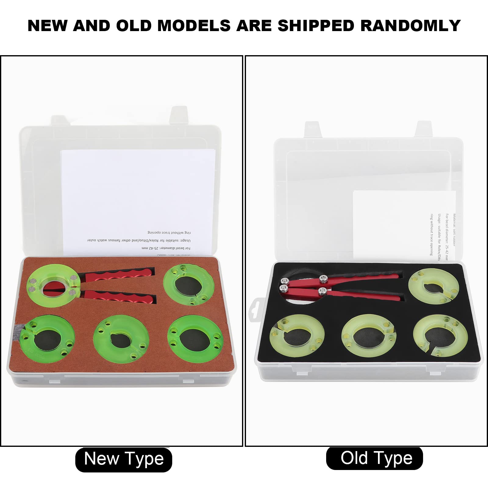 ViaGasaFamido Watch Repair Kit Watch Bezel Ring Opener Removal Tools Watch Glass Changing Watchmaker's Repair Tool Set Watch Accessories