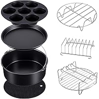 7 Set Pressure Cooker, Steamer & Air Fryer Bakeware Accesories Compatible with Ninja Foodi 5&6.5&8 qt（OP101,OP301,OP302…