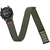 Chinber 26mm Nylon Sport Ankle/Arm Band for Garmin Feinx 6x/5x/7x Watch Band, Soft Adjustable Arm Strap for Garmin Fenix 5X Plus,Fenix 6X Pro,Fenix 3,Fenix 3 HR,Descent MK1/Mk2/ Mk2S,Enduro/Enduro 2