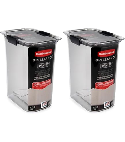 Amazon.com: Rubbermaid Brilliance 16-Cup Airtight Food Storage
