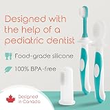 Cherish Baby Care 0-2 Years Toothbrush Set BPA-Free Food-Grade Silicone Teal view 6
