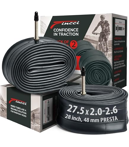 2 Duro Bicycle Tubes 27.5 X 1.95/2.05/2.125 – 33mm Schrader/American Valve