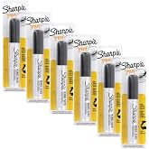 Sharpie 15101PP Pro King Size Permanent Marker, Black Marker, 6 Blister Packs with 1 Marker, Total of 6 Markers