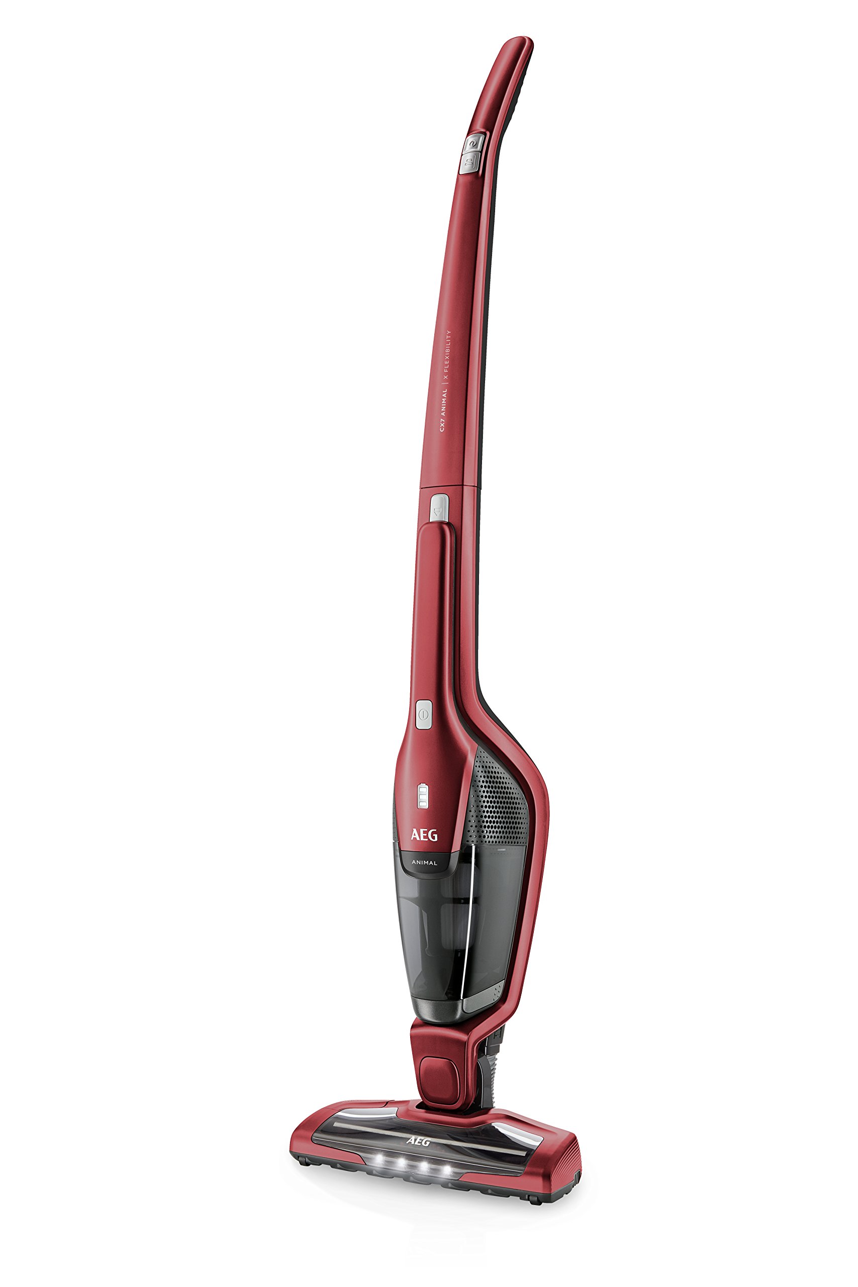 AEG Animal Cordless Vacuum Cleaner 2-in-1 Pet Stick Vacuum Cleaner, CX7-2-45AN Powerful & Lightweight Hover, High Suction Power, 18 W, Chilli Red
