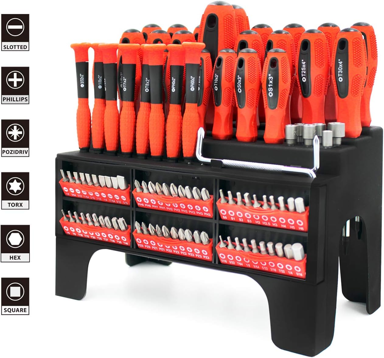 thumbnail image 2 of 118-Piece Magnetic Screwdriver Set With Rack - SORAKO Precision Tool Kit 2 of 14