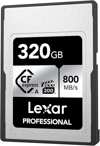 Lexar Professional CFexpress Type A Card SILVER 320GB 800MB/s Read VPG200 8K