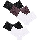 ALL OF SHE Sexy Underwear Panties for Women Cheeky V Waist Lace Boyshorts Lingerie Plus Size Underwear Gift Wife Women 5 Pack