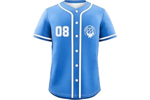 HBZKMY Baseball Jersey - Performance Fabric, Moisture-Wicking Technology | Athletic & Stylish Fit | Durable Print