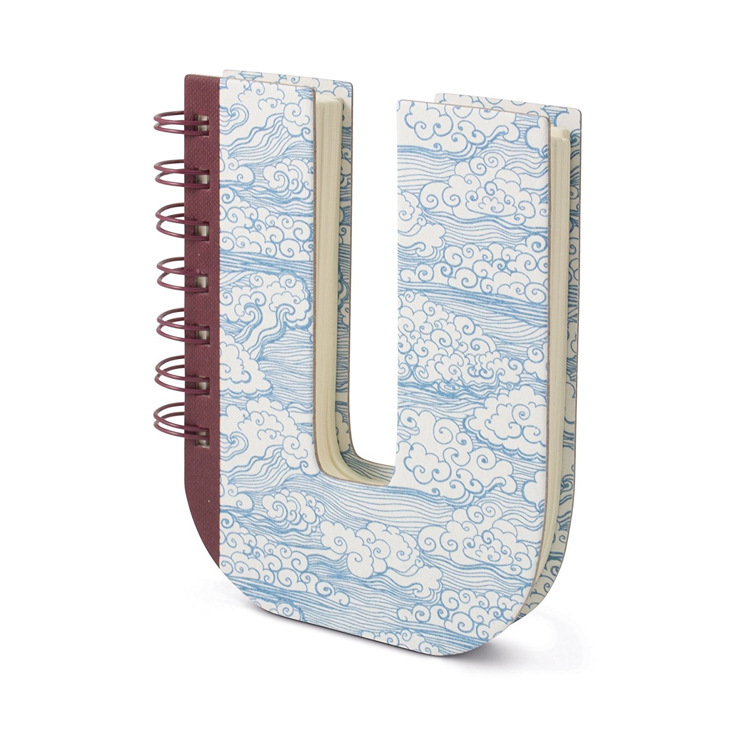 IF Alphabook Notebook - Letter U, Initial Letter, Spiral Bound, Small Notebook