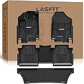 LASFIT Floor Mats for Honda Odyssey 2026 2025 2024 2023 2022 2021 2020 2019 2018 Mini Passenger Van, All Weather TPE Car Liners,1st & 2nd & 3rd Row (EX-L/Elite/Touring/Sport-L/Sport/EX/LX)