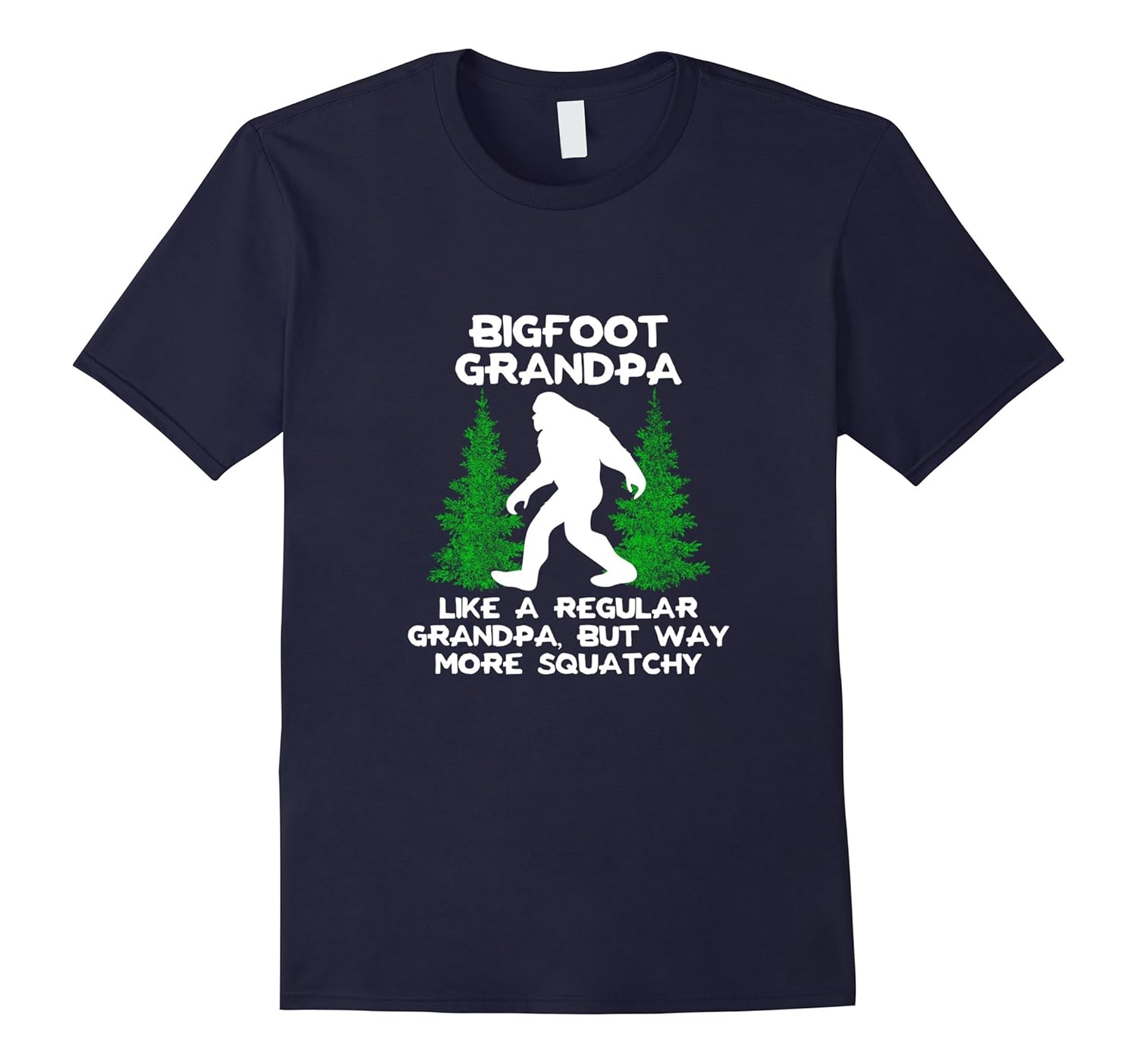 Bigfoot Grandpa T-Shirt Funny Sasquatch Gift Tee Shirt-Rose