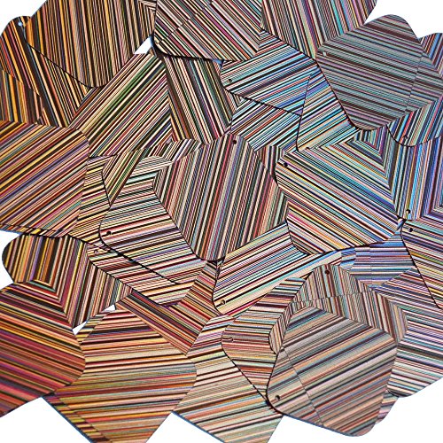 Sequin Peach Pink Square Diamond 1.5 inch City Lights Reflective Couture Loose Paillettes. Made in USA.