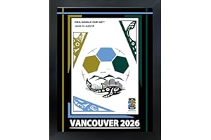 Vancouver 2026 FIFA World Cup Host City Poster - Premium PhotoGlass Framed Soccer Wall Art | 20x26 in | Licensed Collectible 