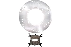 ATV PARTS CONNECTION Performance Rear Brake Rotor & Pads for Polaris 5244635, Left & Right, Optimal Braking, Quality Tested, Quiet Operation, Precision Balanced, Corrosion Resistant, ATVPC