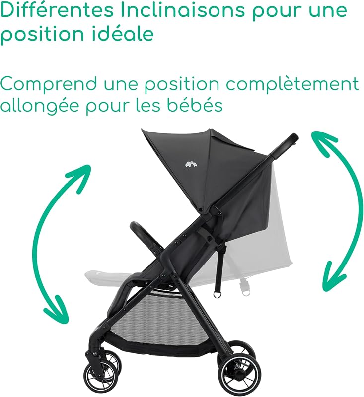 Azur, Poussette Canne, 0–3 Ans (15 kg), Mineral Graphite