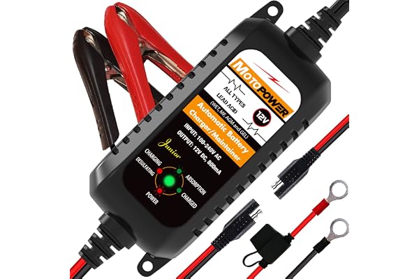 MOTOPOWER MP00205A 12V 800mA Fully Automatic Battery Charger/Maintainer