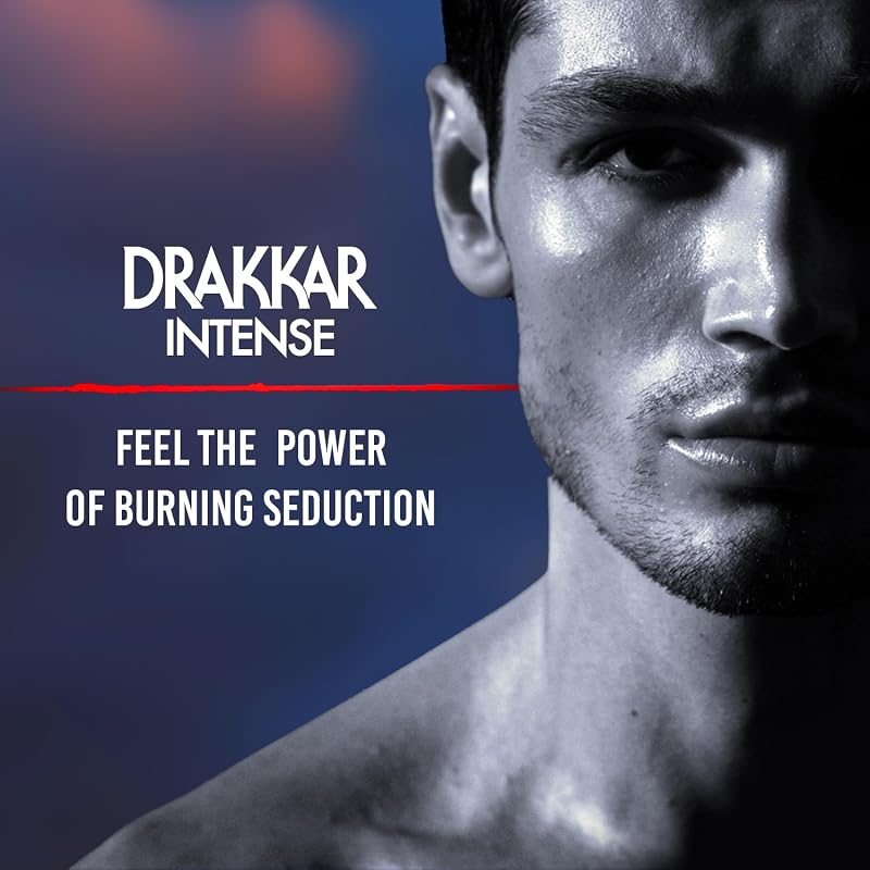 Drakkar Intense di Guy Laroche - Eau de Parfum Seducente e Irresistibile - Fragranza Fougère Ambrata - Colonia per Uomo a Lunga Durata - Profumo da Uomo