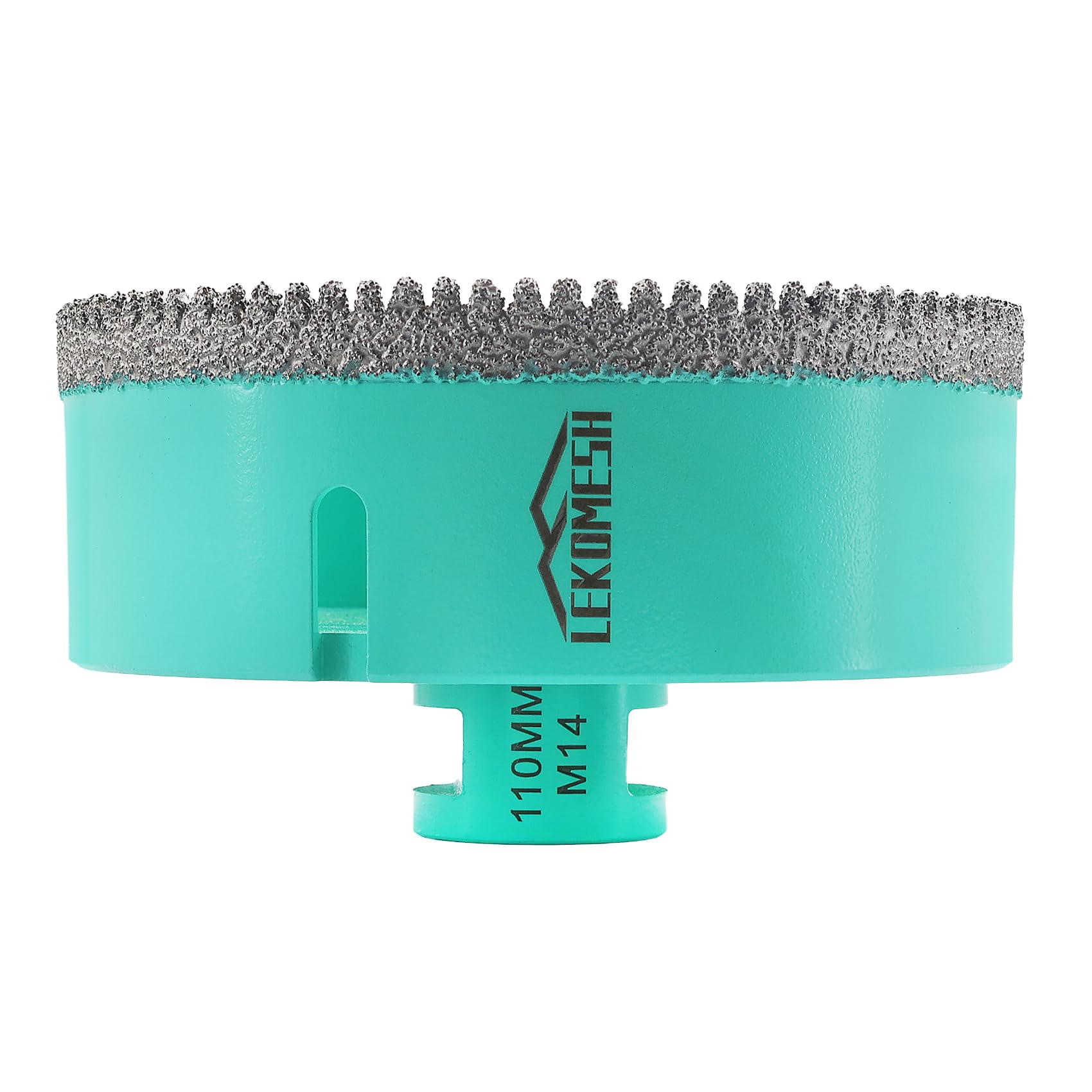 Diamond Tile Core Drill Bit - 110mm Tile Hole Saw Cutter for Porcelain Ceramic Granite Marble Stone, LEKOMESH, M14 Thread