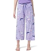 HUE Womens Spring Pajama Separates Soft Whimsical Print Pjs with Flowers, Animals, Garden Themed Pjs, Cocktails
