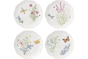 Lenox 897793 Butterfly Meadow Herbs Accent Plates, Set Of 4