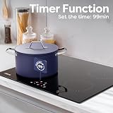 CIARRA 60cm Four Zone Induction Hob 6000W Hardwired CABBIH4-A view 4