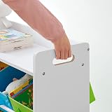 SONGMICS Toy Organiser 9 Removable Bins Shelf White GKR31WT view 4