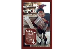 Carnet de Noël: Carnet de notes, intérieur ligné et coloré, avec un adorable lutin sur le thème de Noël. Idée cadeau.