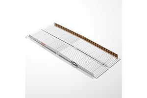FACHNUO TOOL FACHNUO Portable Wheelchair Ramp 6FT, Non-Skid Aluminum Folding Threshold Ramp, Handicap Ramps for Wheelchairs for Home Steps/Doorways/Stairs/Curbs/, Scooter Ramp for Car, 800lbs Weight Capacity