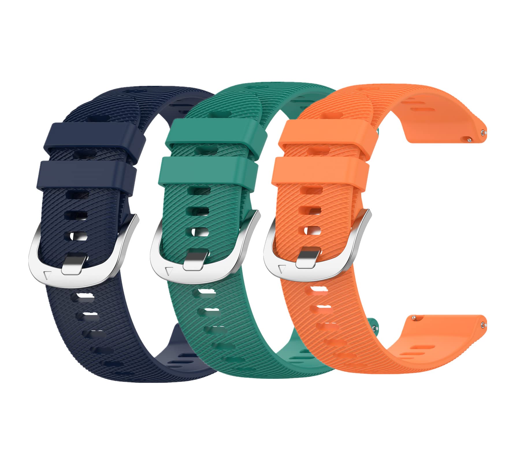 Muovrto 18 mm Replacement Strap for Garmin Forerunner 255S /Venu 2S /vivoactive 4S,Silicone Watch Strap Sport Band