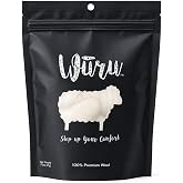 Wuru Blister Prevention Lambs Wool for Toes &amp; Feet, 100% Merino Wool (1 pk) | Foot Care for Hiking, Running &amp; Pointe Shoes, Use as Bunion Pads or Heel Cushion, Alternative to Moleskin &amp; Blister Bandages