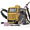 TOOLIOM 180A 4 in 1 MIG Welder Gas MIG/Flux MIG/Stick/Lift TIG Multiprocess Welding Machine 110V/220V Welder with Lift TIG Torch