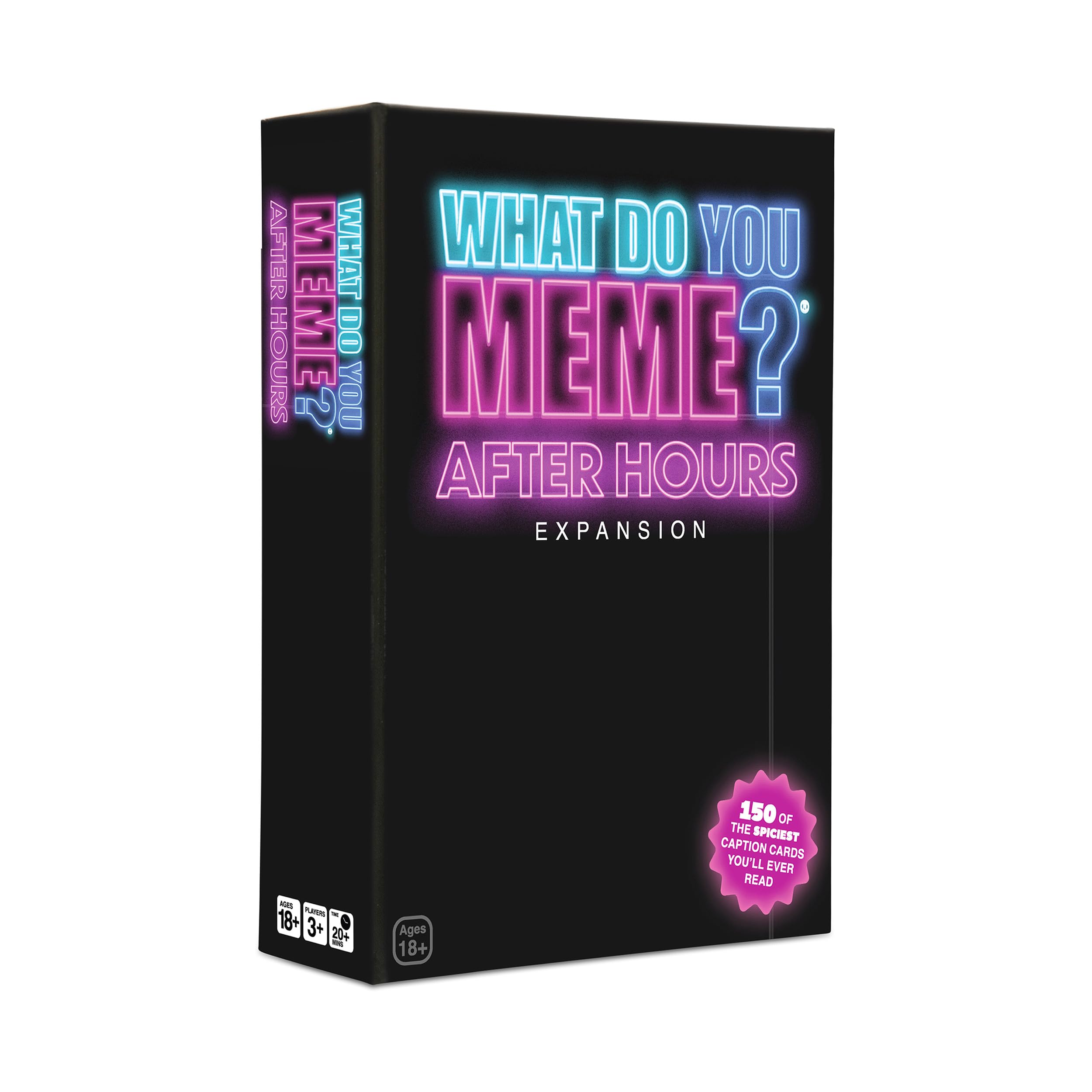 Photo 1 of WHAT DO YOU MEME? After Hours by Relatable, The Explicit Expansion Pack for Game Night, Board Games, Adult Games, and Party Games, Includes 150 Caption Cards to Play with Full-Sized Game