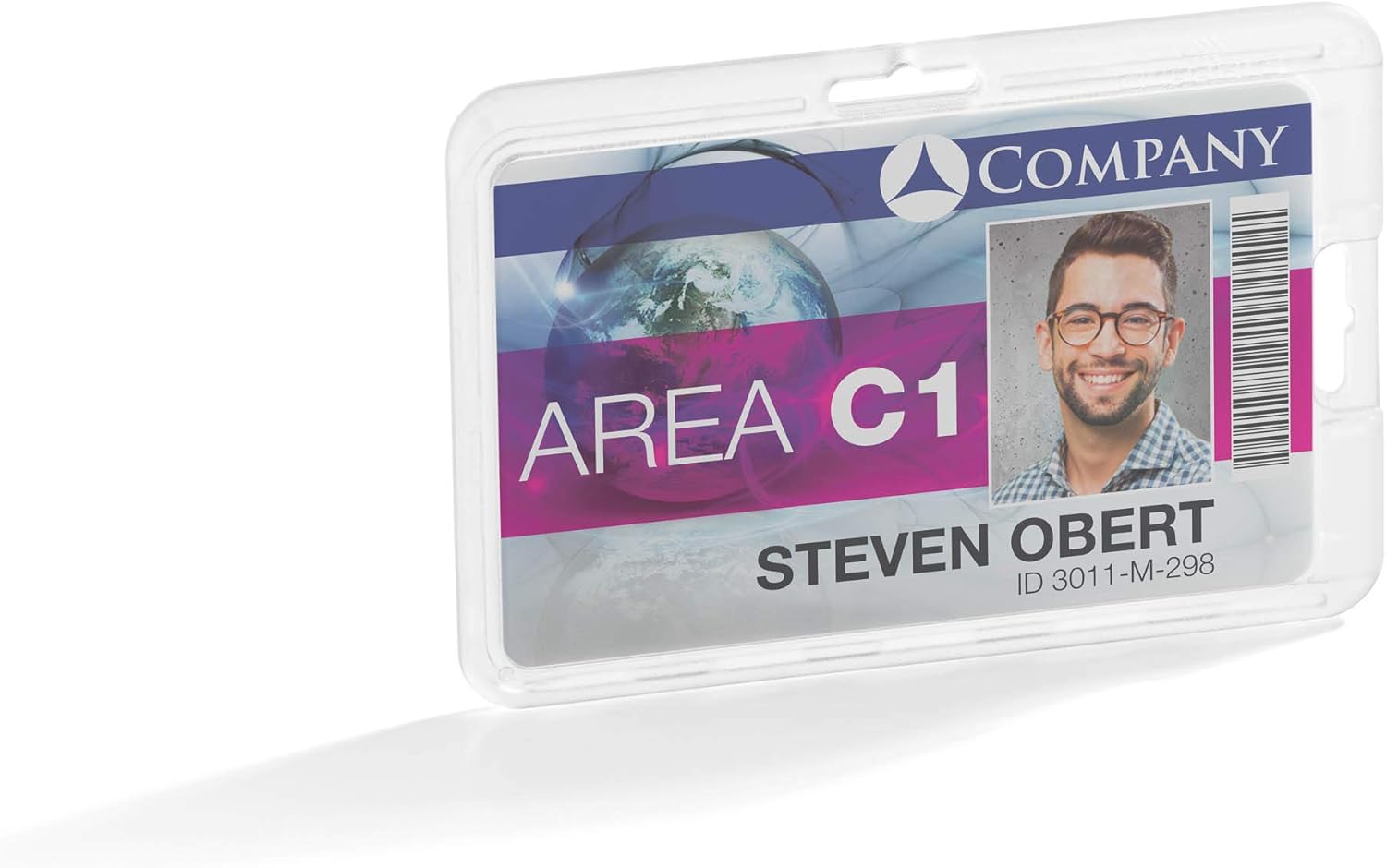 Durable Card Holder Permanent 54 x 87 mm Transparent, Pack of 10 Badges, for Permanent Fixing of ID/Security Badge, Extra Strong - Image 3