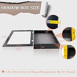 Golden State Art, 11x14 Shadow Box Frame Display