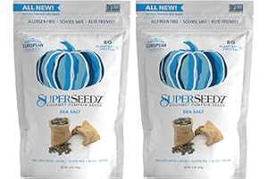 SuperSeedz Dry Roasted Pumpkin Seeds, Sea Salt, 5 oz (2 Pack)